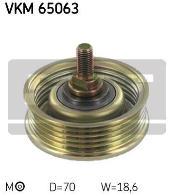 Polea tensora, correa auxiliar servicios SKF ref. VKM 65063